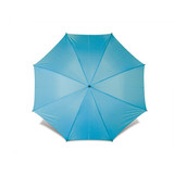 Niebieski, manualny parasol